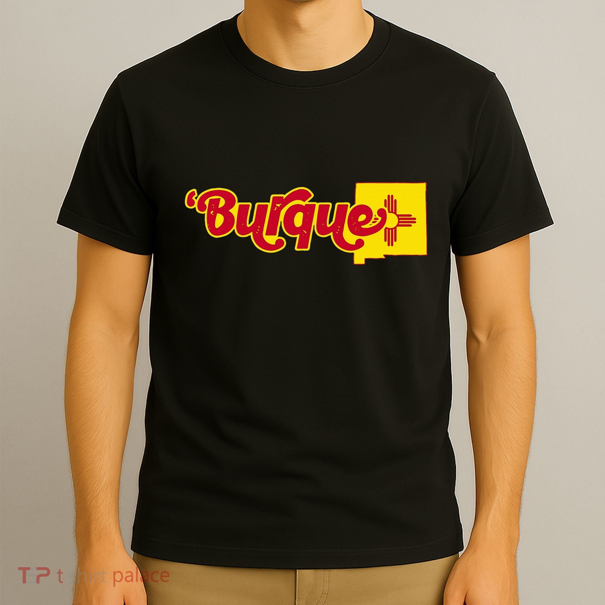 Born In Burque Albuquerque New Mexico Zia Sun Souvenir T-Shirt