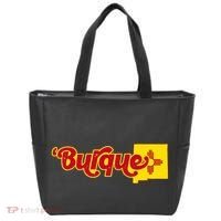 Born In Burque Albuquerque New Mexico Zia Sun Souvenir Tote Bag thumb 0