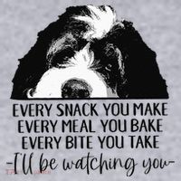 Bernedoodle Ill Be Watching You Bernedoodle Dog Lovers Gift Women's Sweatshirt thumb 2