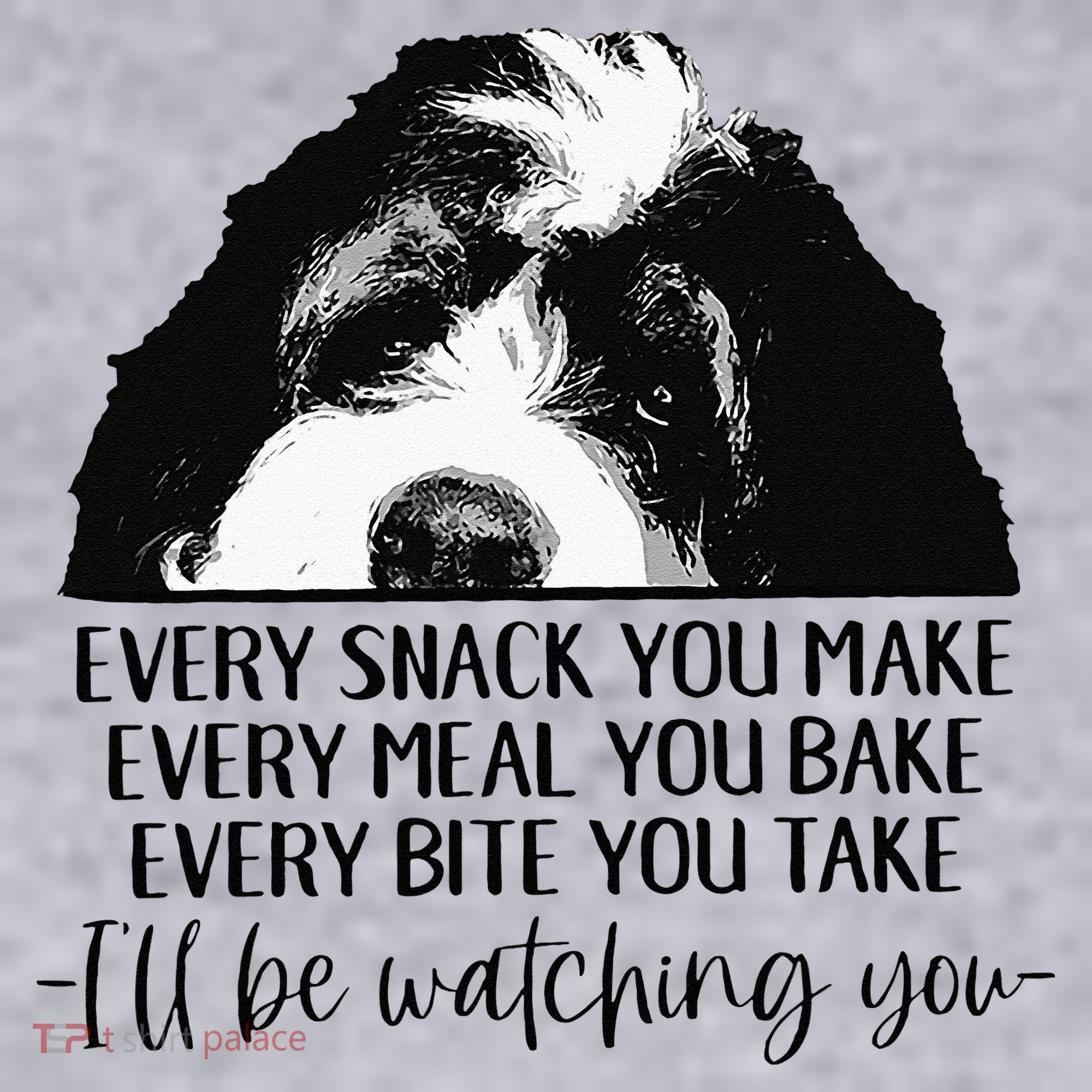 Bernedoodle Ill Be Watching You Bernedoodle Dog Lovers Gift Women's Sweatshirt