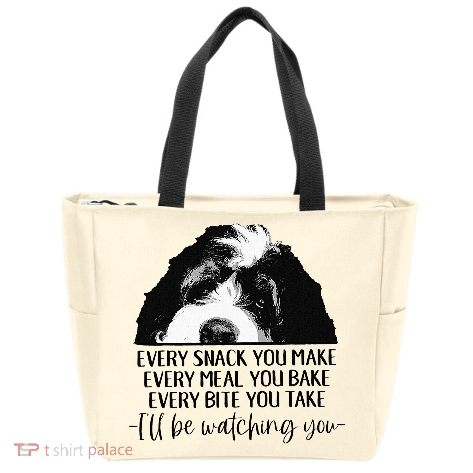 Bernedoodle Ill Be Watching You Bernedoodle Dog Lovers Gift Tote Bag
