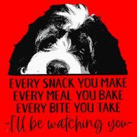 Bernedoodle Ill Be Watching You Bernedoodle Dog Lovers Gift Santa Hat thumb 1