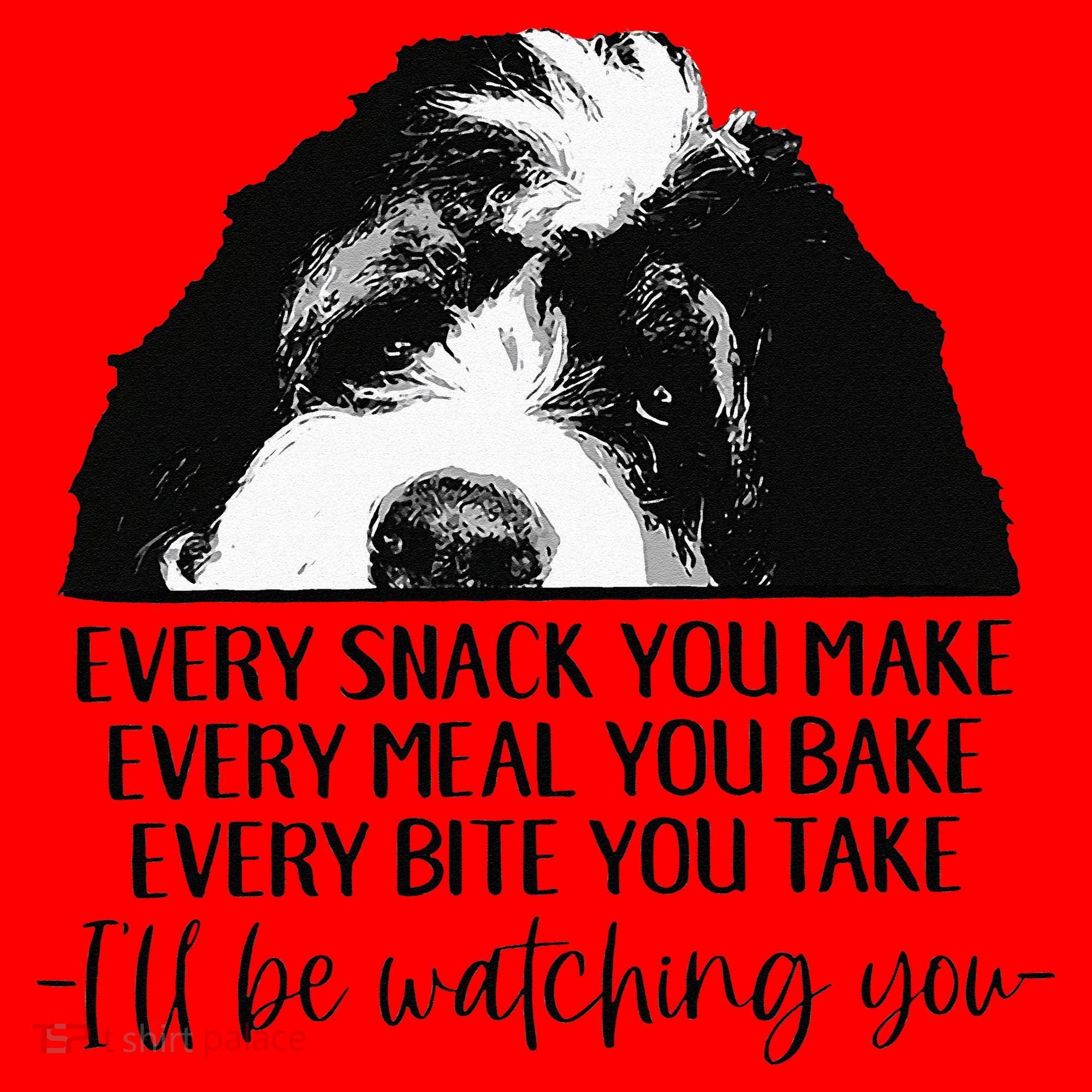 Bernedoodle Ill Be Watching You Bernedoodle Dog Lovers Gift Santa Hat