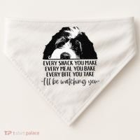 Bernedoodle Ill Be Watching You Bernedoodle Dog Lovers Gift USA-Made Doggie Bandana thumb 0