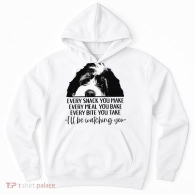 Bernedoodle Ill Be Watching You Bernedoodle Dog Lovers Gift Hoodie