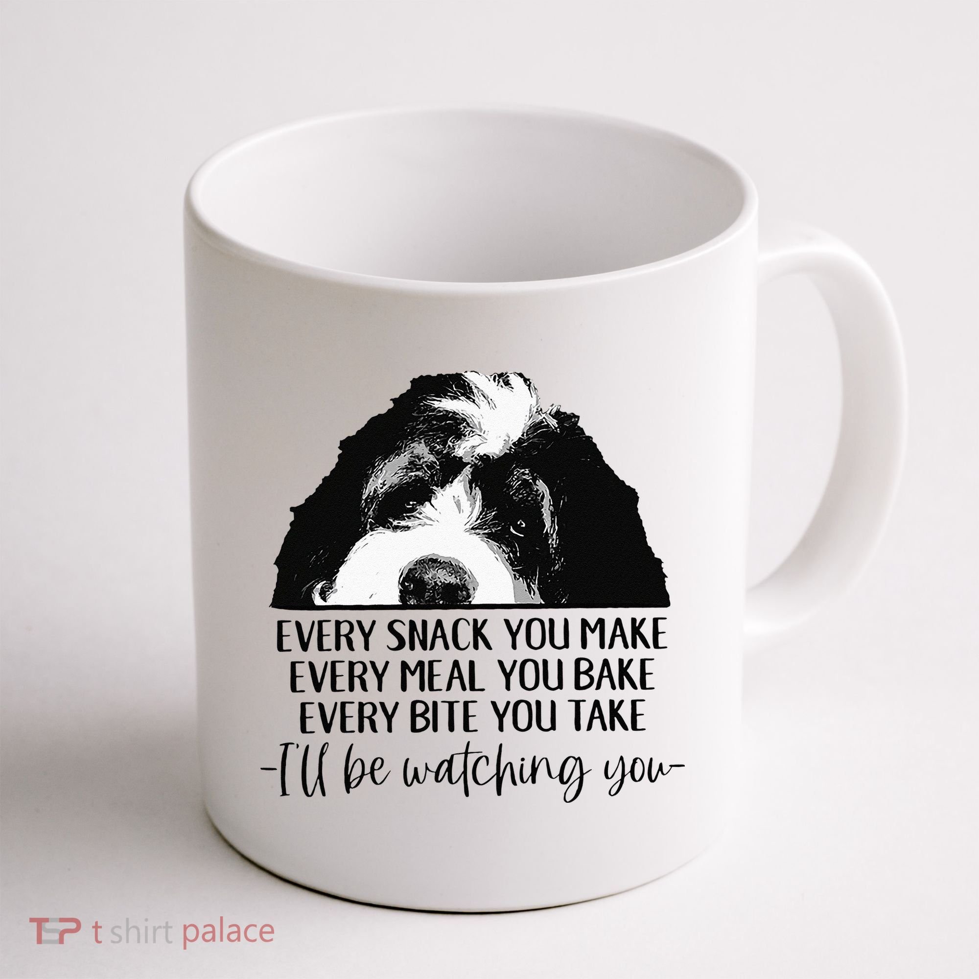 Bernedoodle Ill Be Watching You Bernedoodle Dog Lovers Gift Coffee Mug