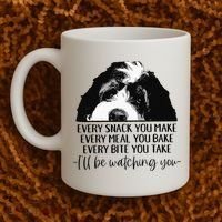 Bernedoodle Ill Be Watching You Bernedoodle Dog Lovers Gift Coffee Mug thumb 2