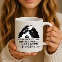Bernedoodle Ill Be Watching You Bernedoodle Dog Lovers Gift Coffee Mug thumb 3