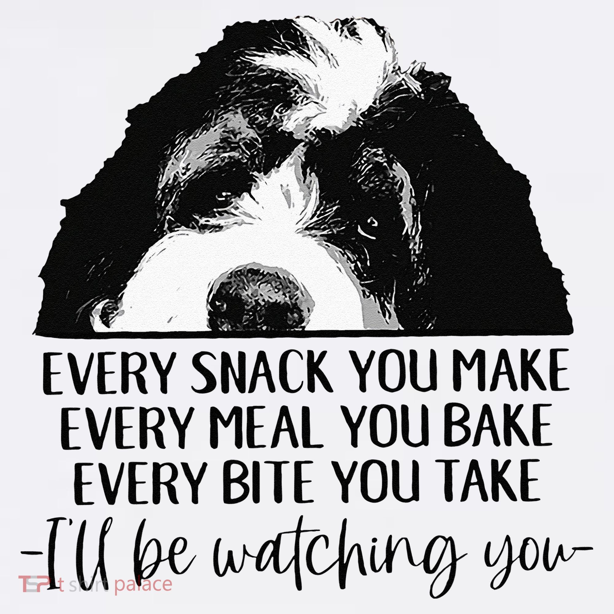 Bernedoodle Ill Be Watching You Bernedoodle Dog Lovers Gift Women's Hoodie