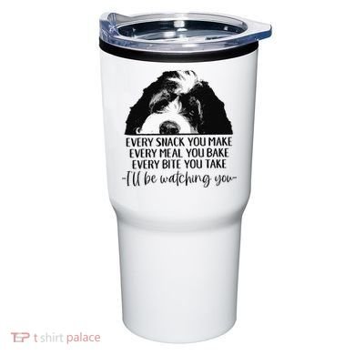 Bernedoodle Ill Be Watching You Bernedoodle Dog Lovers Gift Tumbler