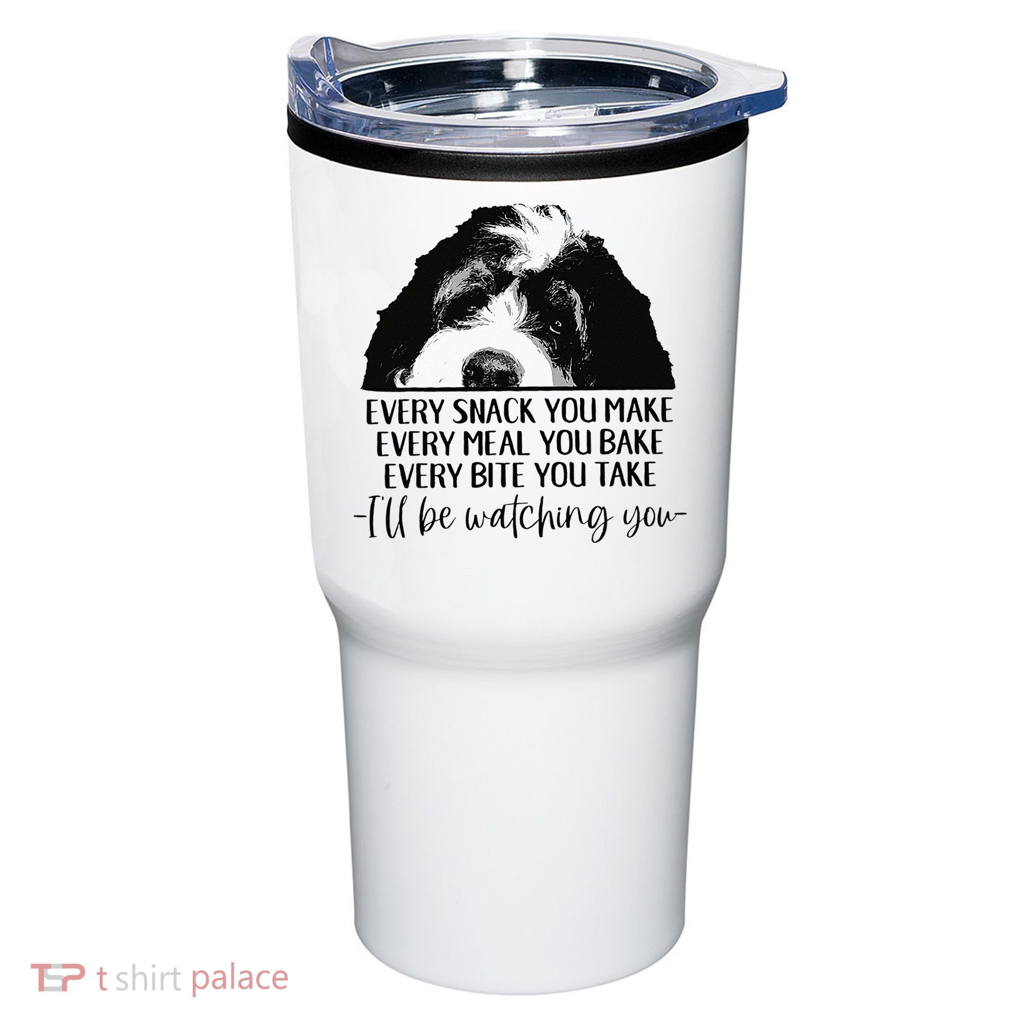 Bernedoodle Ill Be Watching You Bernedoodle Dog Lovers Gift Tumbler