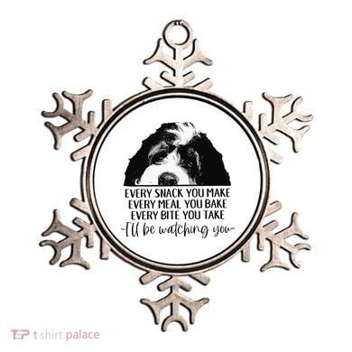 Bernedoodle Ill Be Watching You Bernedoodle Dog Lovers Gift Ornament