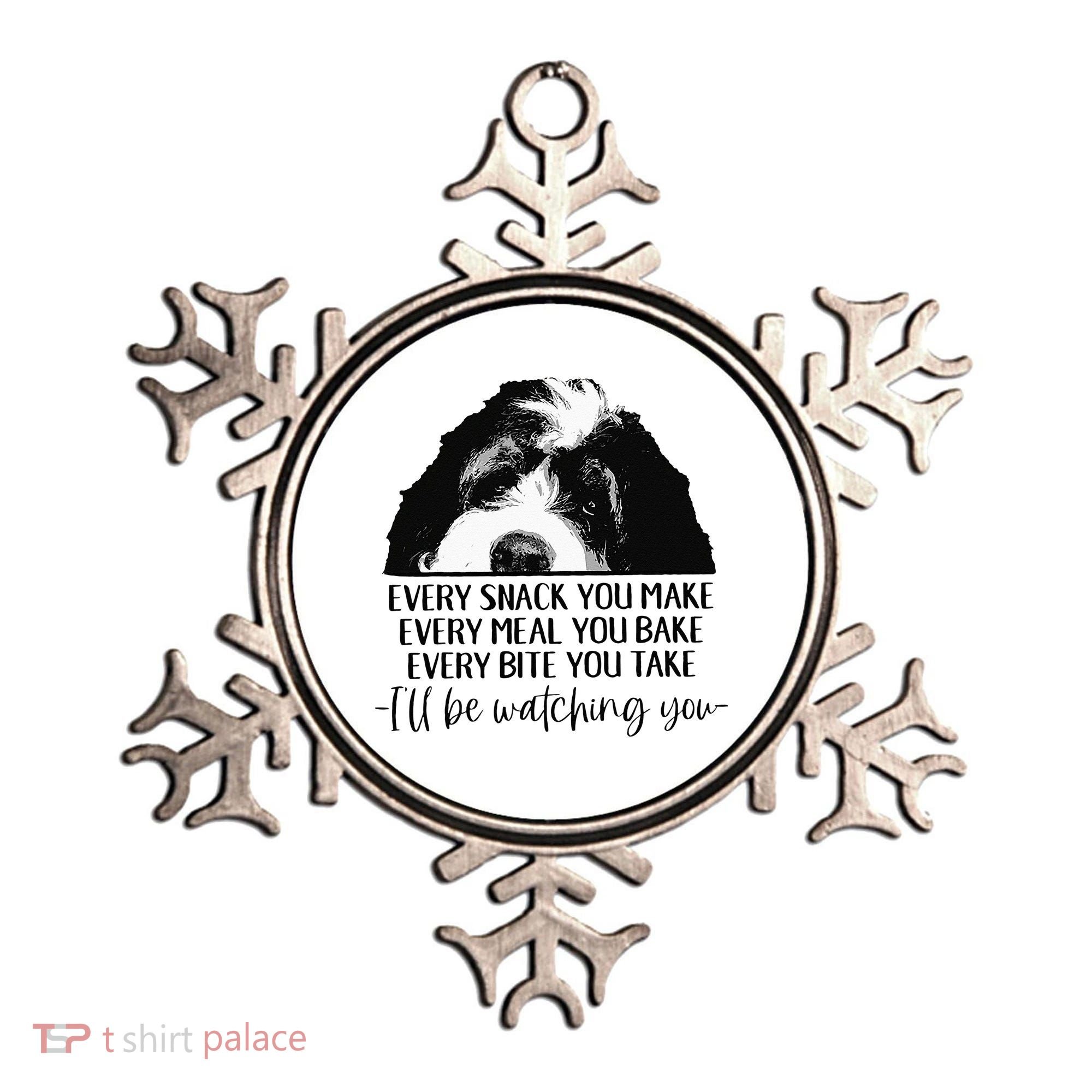 Bernedoodle Ill Be Watching You Bernedoodle Dog Lovers Gift Ornament