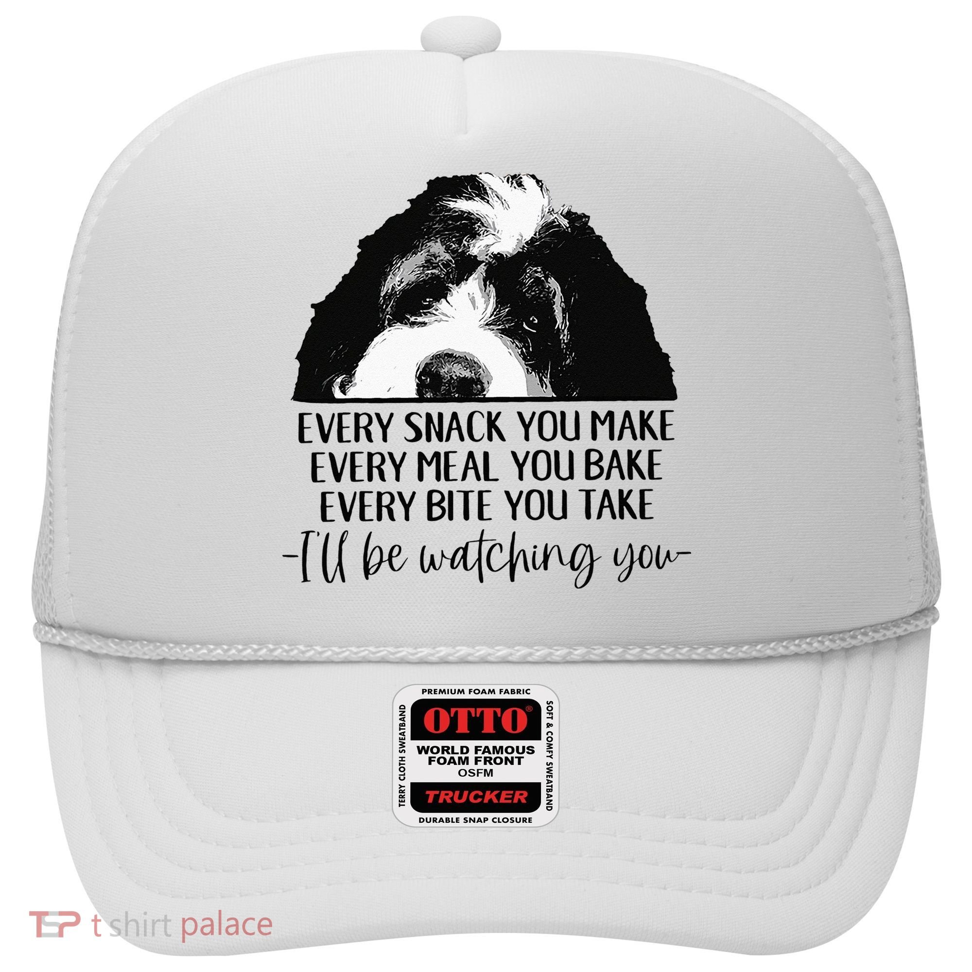 Bernedoodle Ill Be Watching You Bernedoodle Dog Lovers Gift Hat