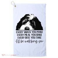 Bernedoodle Ill Be Watching You Bernedoodle Dog Lovers Gift Golf Towel thumb 0