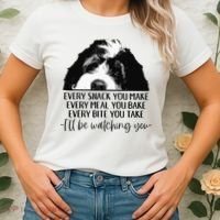 Bernedoodle Ill Be Watching You Bernedoodle Dog Lovers Gift Women's T-Shirt thumb 2