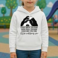 Bernedoodle Ill Be Watching You Bernedoodle Dog Lovers Gift Kids Hoodie thumb 3