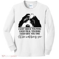 Bernedoodle Ill Be Watching You Bernedoodle Dog Lovers Gift Kids Long Sleeve Shirt thumb 0