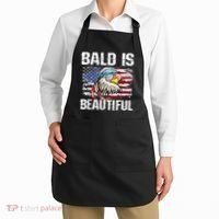 Bald Is Beautiful 4th Of July Independence Day Bald Eagle Apron thumb 2
