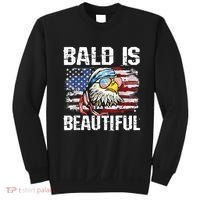 Bald Is Beautiful 4th Of July Independence Day Bald Eagle Sweatshirt thumb 0