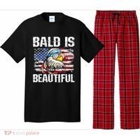 Bald Is Beautiful 4th Of July Independence Day Bald Eagle Pajama Set thumb 0