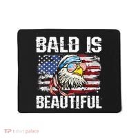 Bald Is Beautiful 4th Of July Independence Day Bald Eagle Mousepad thumb 0