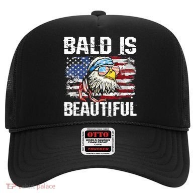 Bald Is Beautiful 4th Of July Independence Day Bald Eagle Hat