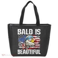 Bald Is Beautiful 4th Of July Independence Day Bald Eagle Tote Bag thumb 0