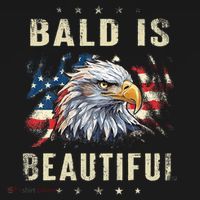 Bald Is Beautiful 4th Of July Independence Day America Eagle Women's Hoodie thumb 2