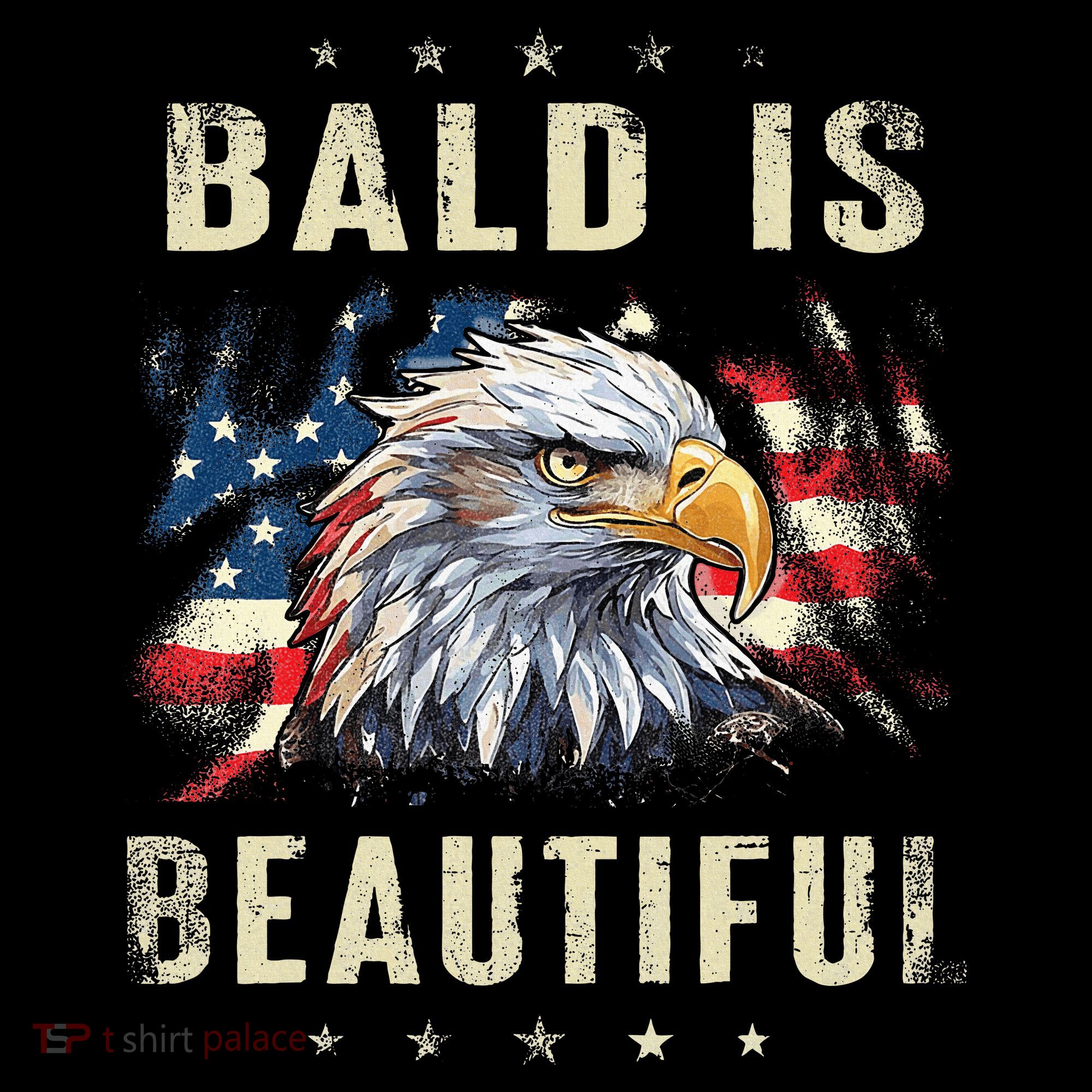 Bald Is Beautiful 4th Of July Independence Day America Eagle Women's Hoodie