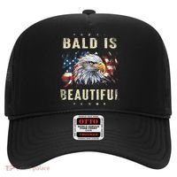 Bald Is Beautiful 4th Of July Independence Day America Eagle Hat thumb 0