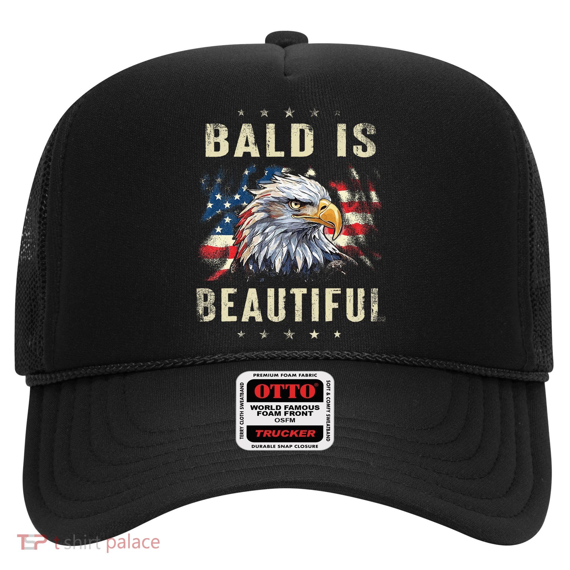 Bald Is Beautiful 4th Of July Independence Day America Eagle Hat