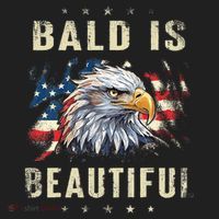 Bald Is Beautiful 4th Of July Independence Day America Eagle Hat thumb 2