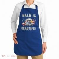 Bald Is Beautiful 4th Of July Independence Day America Eagle Apron thumb 2