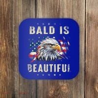 Bald Is Beautiful 4th Of July Independence Day America Eagle Coaster thumb 0