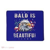 Bald Is Beautiful 4th Of July Independence Day America Eagle Mousepad thumb 0