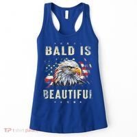 Bald Is Beautiful 4th Of July Independence Day America Eagle Women's Tank Top thumb 0