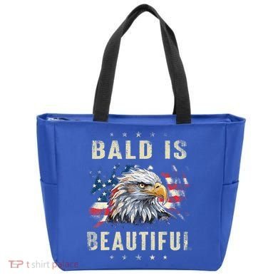 Bald Is Beautiful 4th Of July Independence Day America Eagle Tote Bag