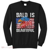Bald Is Beautiful 4th Of July Independence Day Bald Sweatshirt thumb 0
