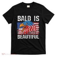 Bald Is Beautiful 4th Of July Independence Day Bald T-Shirt thumb 0