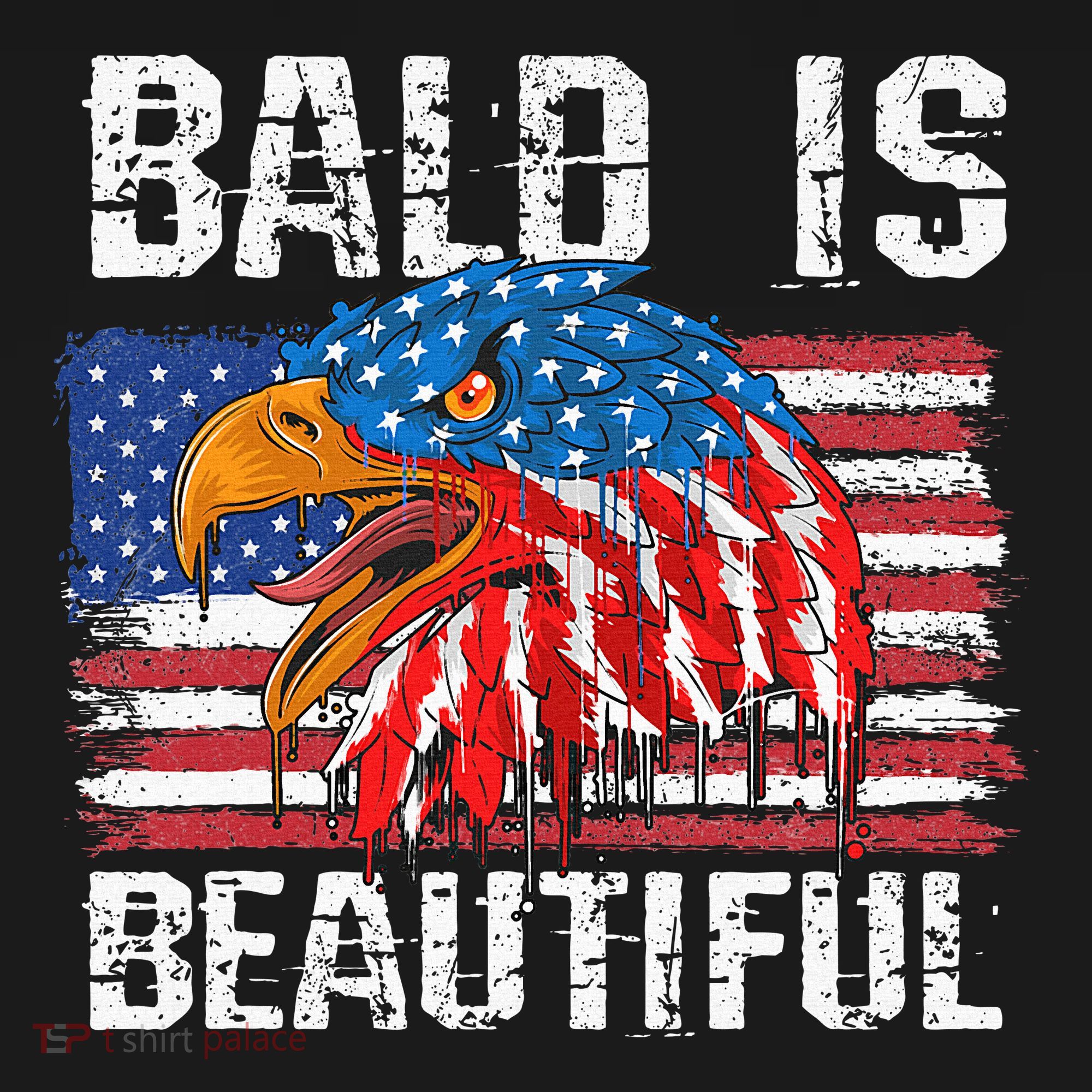 Bald Is Beautiful 4th Of July Independence Day Bald Women's Hoodie