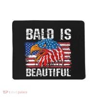 Bald Is Beautiful 4th Of July Independence Day Bald Mousepad thumb 0