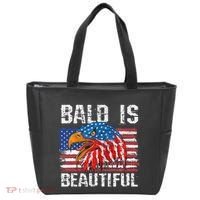 Bald Is Beautiful 4th Of July Independence Day Bald Tote Bag thumb 0