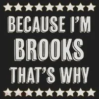 Because I'm Brooks That's Why Funny Name Gift Beanie thumb 2