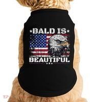 Bald Is Beautiful 4th Of July Independence Day America Eagle Doggie Tank thumb 0