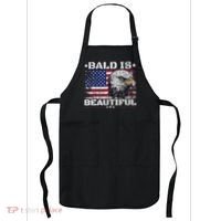 Bald Is Beautiful 4th Of July Independence Day America Eagle Apron thumb 0