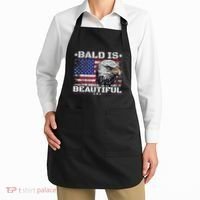 Bald Is Beautiful 4th Of July Independence Day America Eagle Apron thumb 2