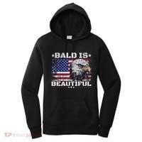 Bald Is Beautiful 4th Of July Independence Day America Eagle Women's Hoodie thumb 0