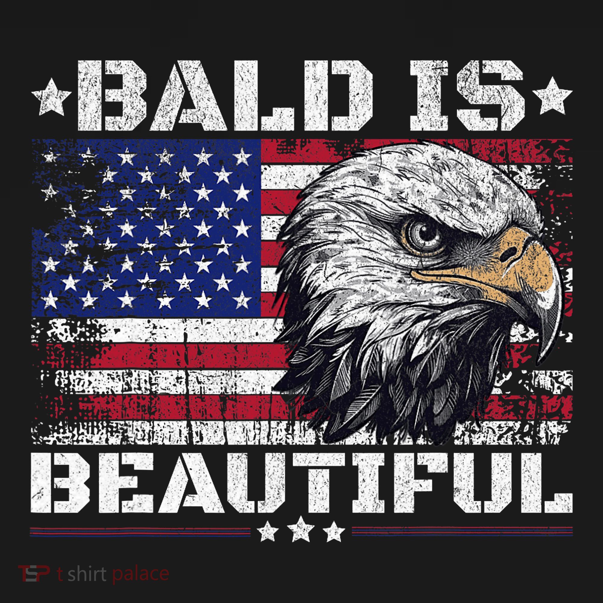 Bald Is Beautiful 4th Of July Independence Day America Eagle Women's Hoodie