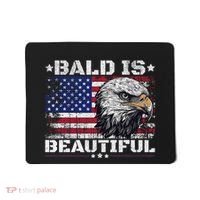 Bald Is Beautiful 4th Of July Independence Day America Eagle Mousepad thumb 0
